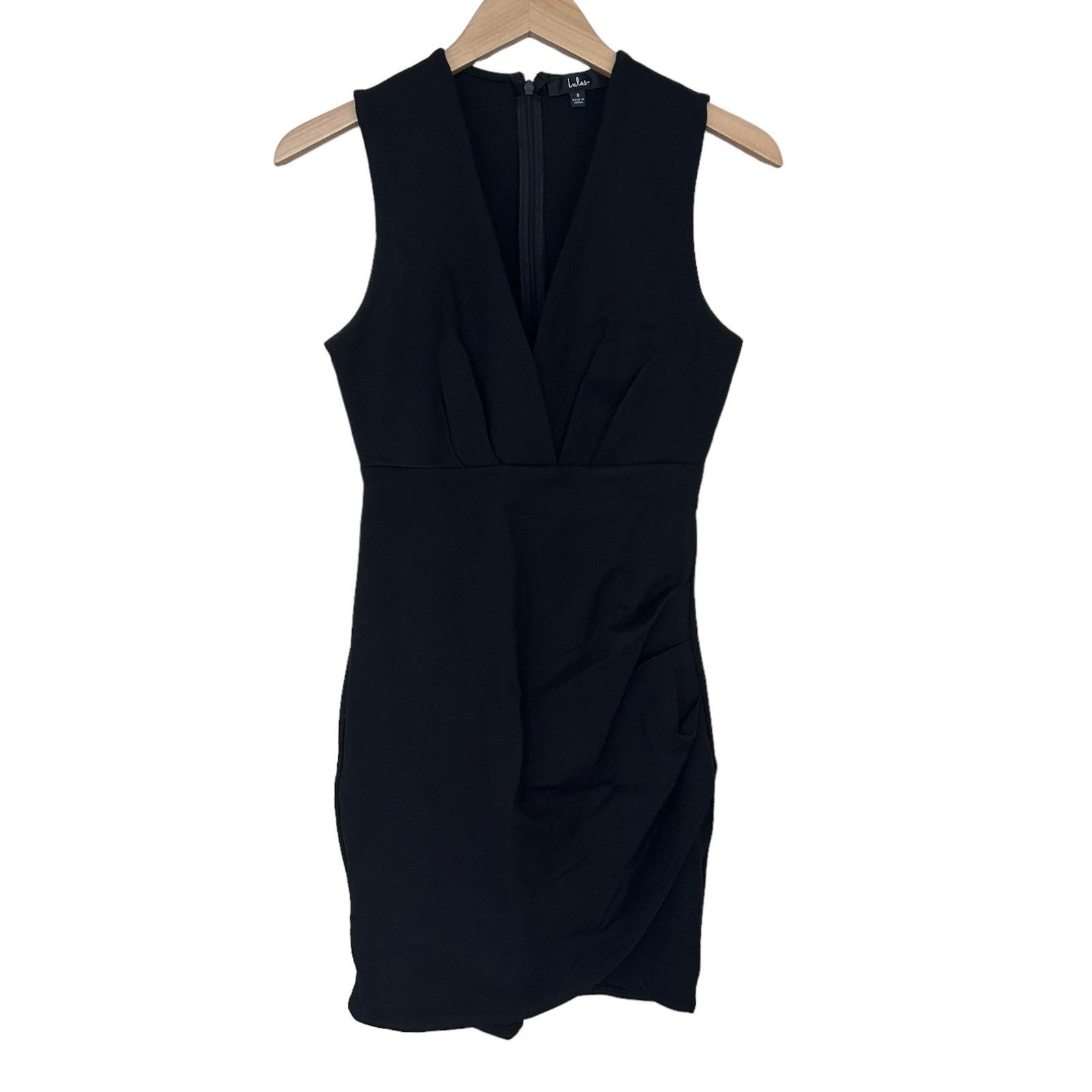 Other Lulus Black Surplice Sleeveless Mini Dress Sz S Size S / US 4 / IT 40 - 7 Thumbnail