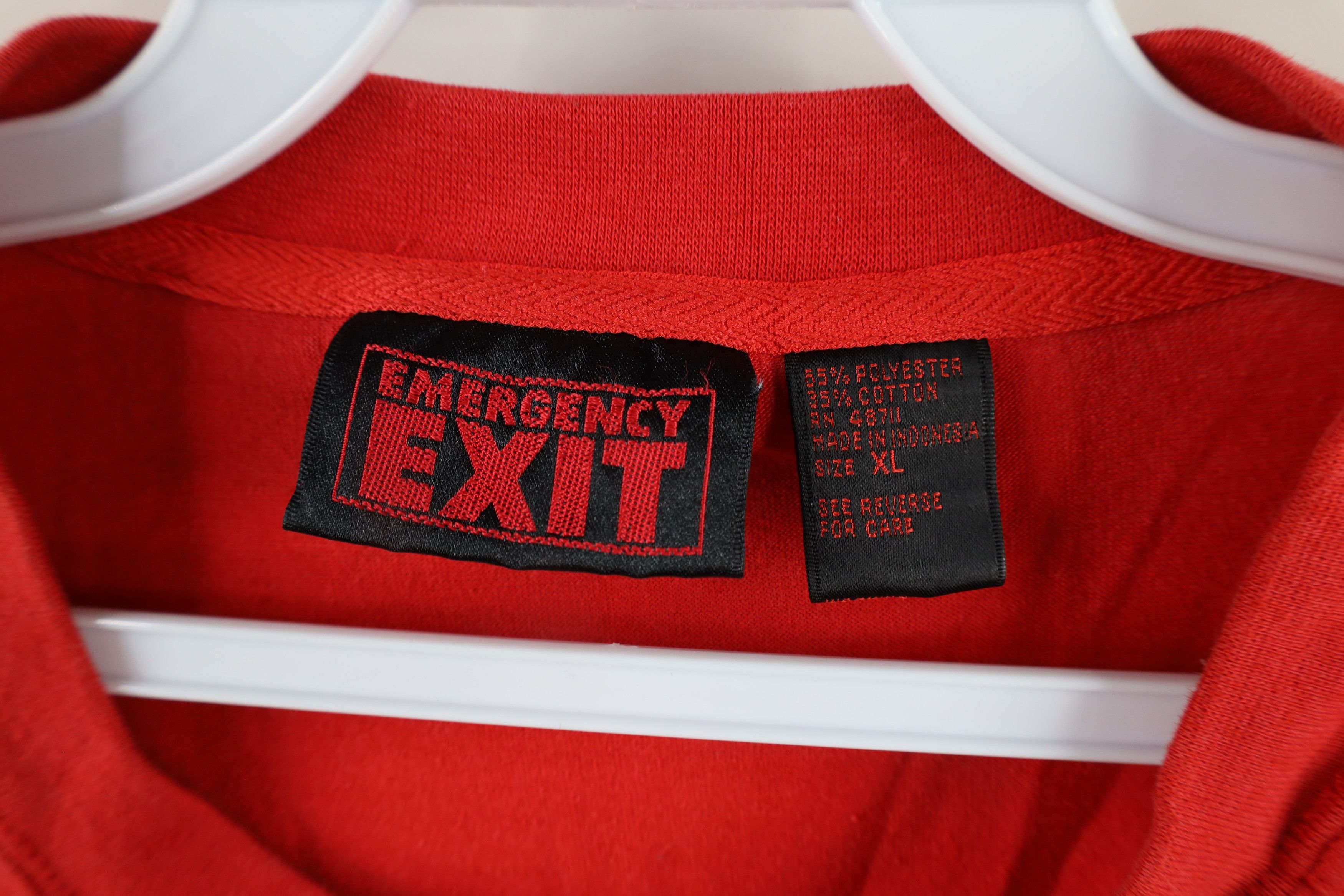 Vintage Vintage 90s Streetwear Blank Short Sleeve Henley T-Shirt Red Size US XL / EU 56 / 4 - 7 Thumbnail
