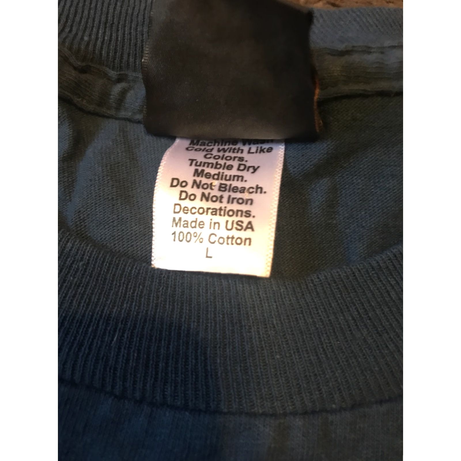 Vintage Prairie Mountain T-Shirt L Blue USA Cotton Yellowstone Mens Size US L / EU 52-54 / 3 - 4 Thumbnail