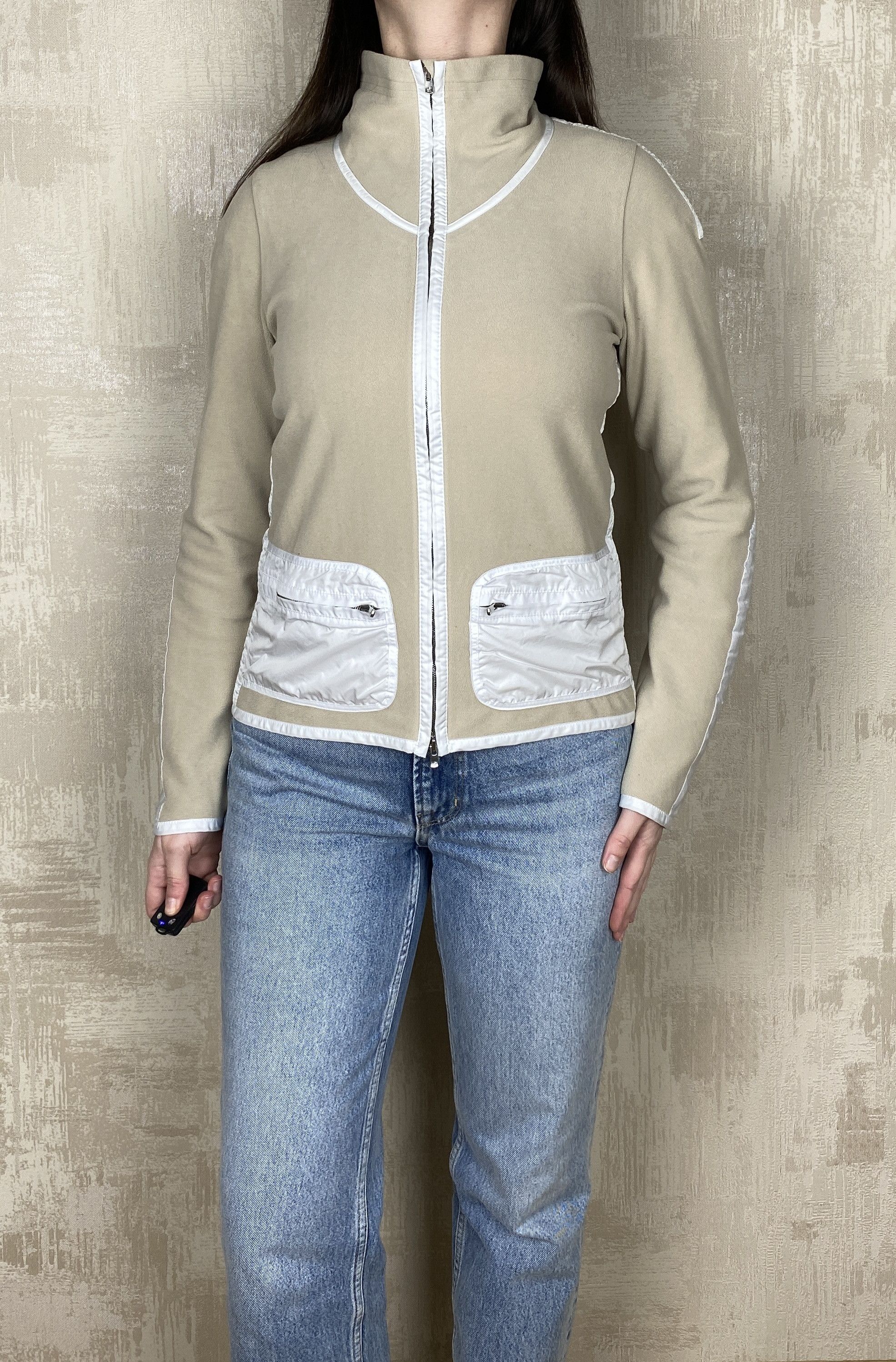 Frauenschuh Frauenschuh Beige Fleece Full Zip Jacket Made in Austria Size M / US 6-8 / IT 42-44 - 1 Thumbnail