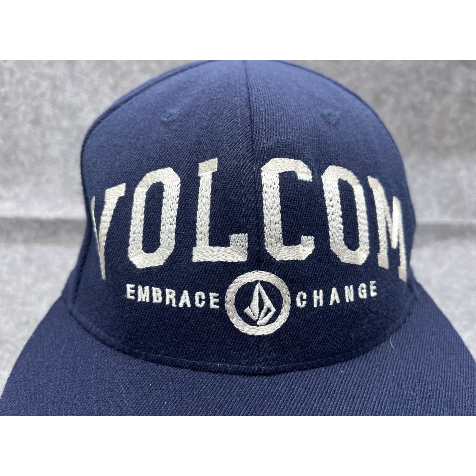 Volcom Volcom Skate Hat Baseball Cap Fitted Adult 7 1/4 Blue Wool Acrylic Blend Mens Size ONE SIZE - 2 Thumbnail