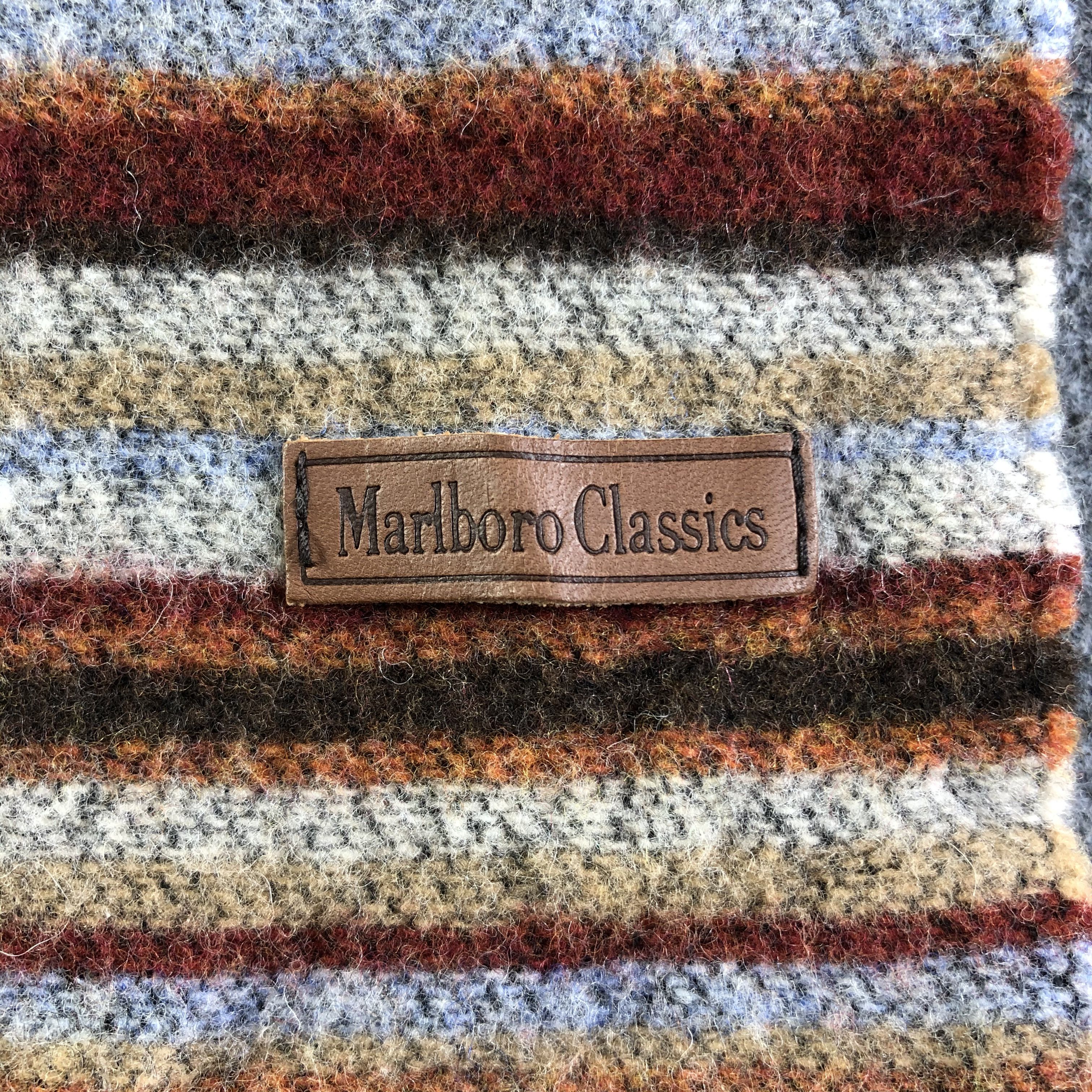 Marlboro Marlboro Classics Wool Scarf / Muffler / Neckwear P099 Size ONE SIZE - 5 Thumbnail