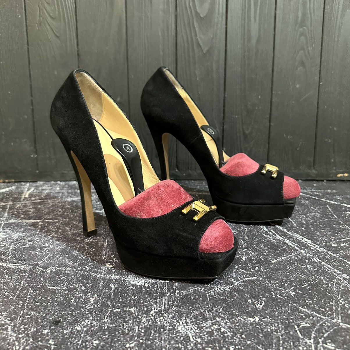 Elisabetta Franchi ELISABETTA FRANCHI Women’s Suede Heels Size 39 Size US 9 / IT 39 - 3 Thumbnail