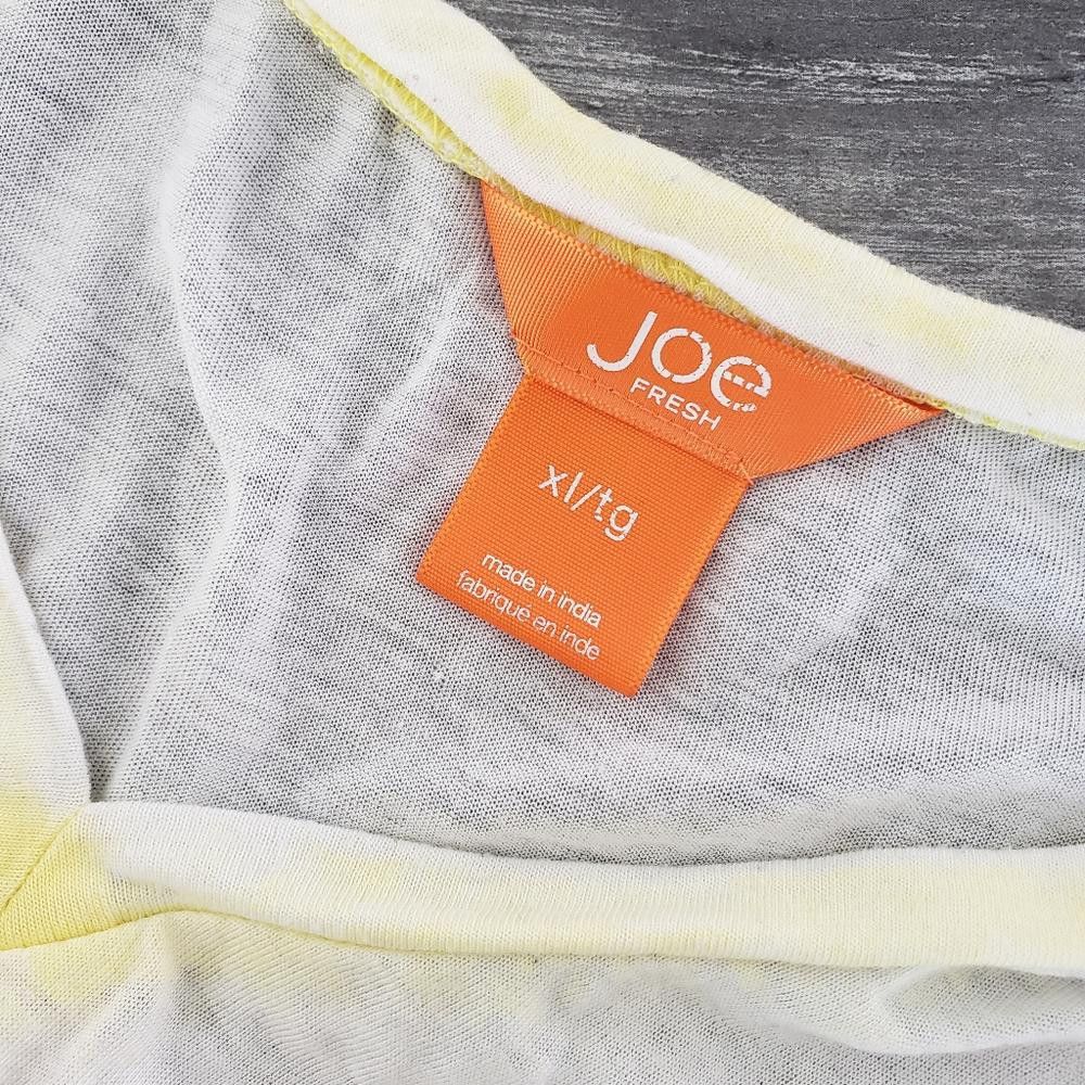 Joe Freshgoods Yellow White Burnout JF Short Sleeve Size XL / US 12-14 / IT 48-50 - 4 Thumbnail