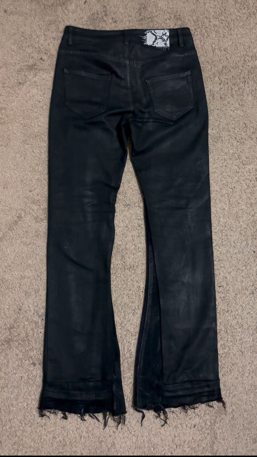 Rick Owens Drkshdw × Vintage vintage DRKSHDW waxed denim Size US 29 - 4 Thumbnail