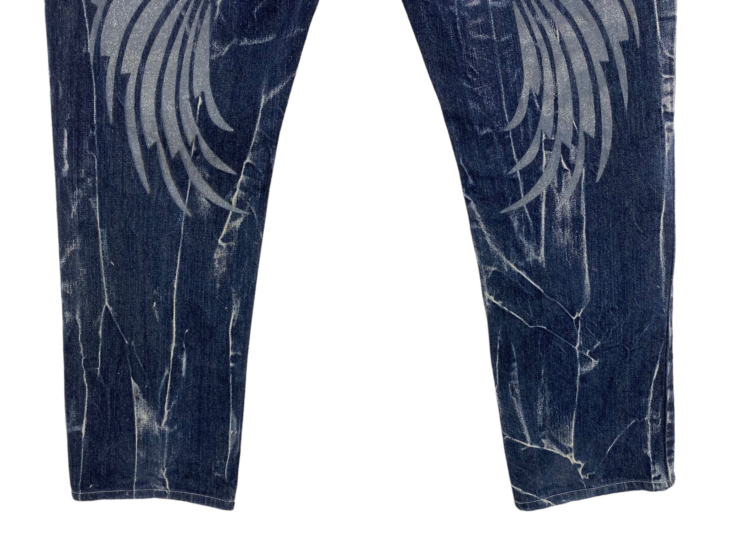 Japanese Brand Nylaus Distressed Denim Goth Punk Jeans Size US 32 / EU 48 - 8 Thumbnail