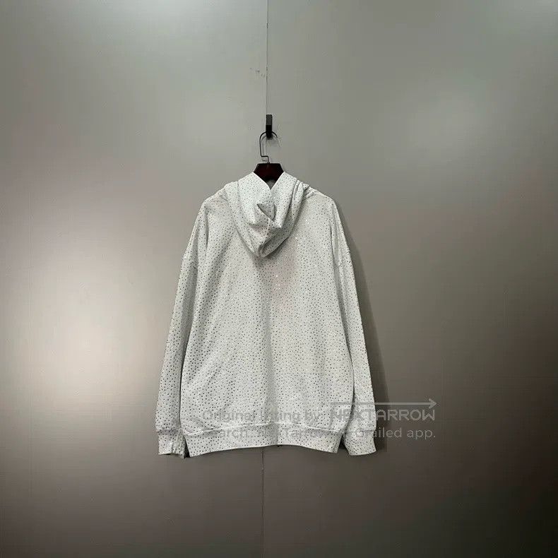 Balenciaga Balenciaga All-Over Crystal Zip Hoodie Size US S / EU 44-46 / 1 - 2 Thumbnail