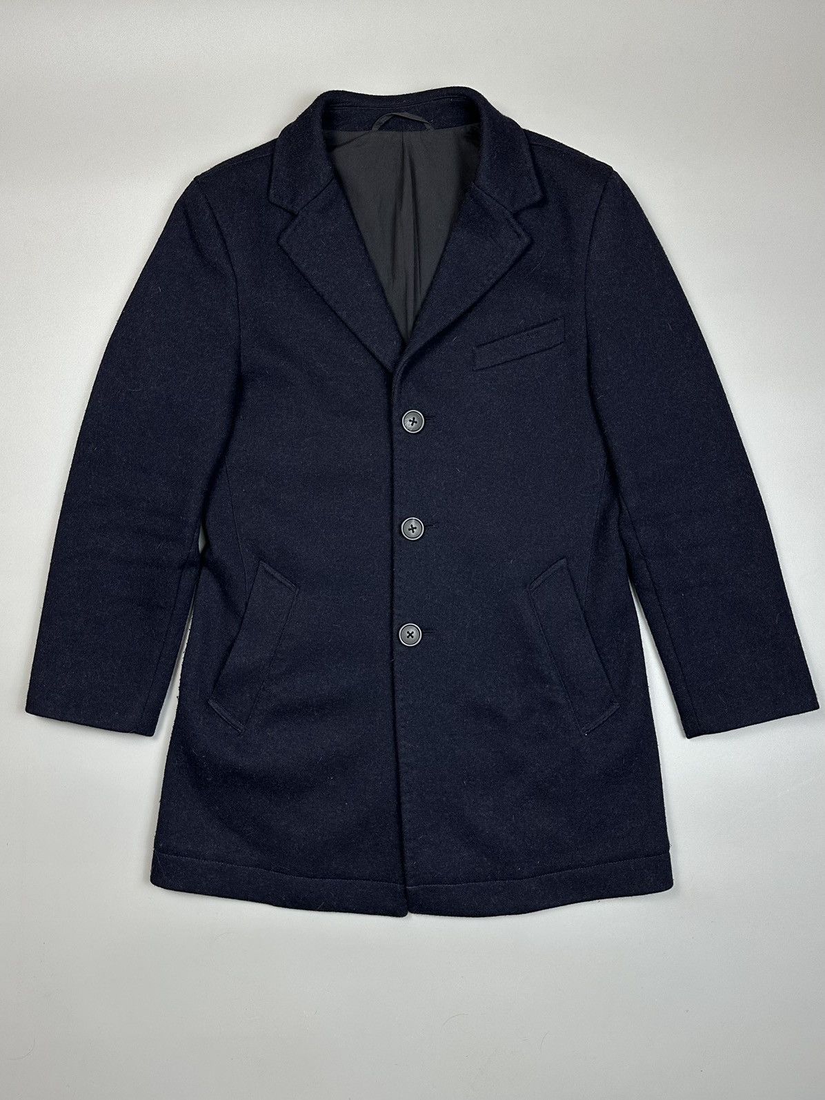 Other Men's Blue Woolen Long Coat by Desiree M Size US M / EU 48-50 / 2 - 1 Thumbnail