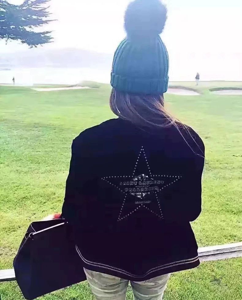 Saint Laurent Paris Saint Laurent Paris Black velvet pentagram jacket-2506 Size US S / EU 44-46 / 1 - 7 Thumbnail