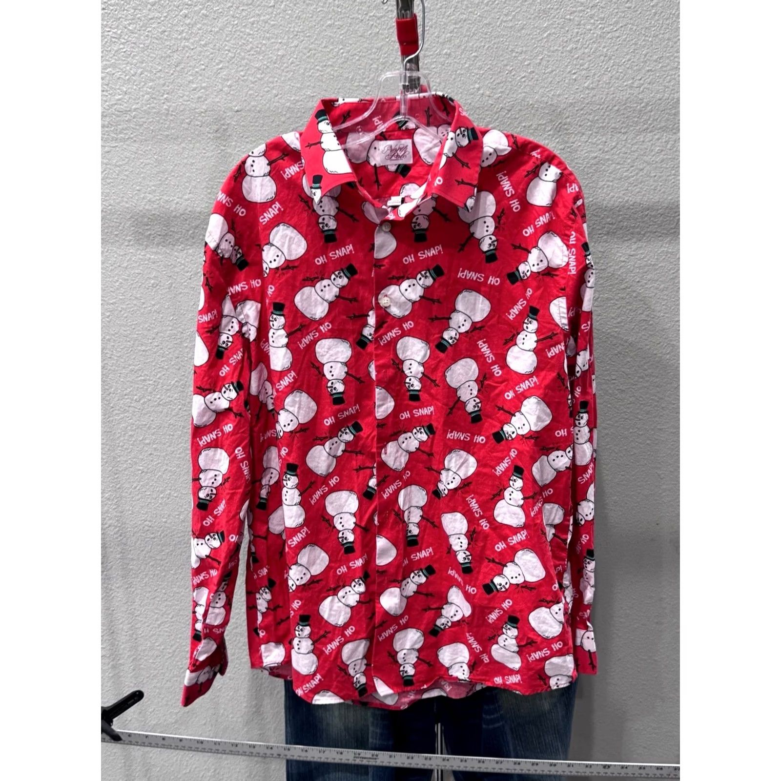 Poler North Pole Long Sleeve Shirt Mens Large L Multicolor Snowman Christmas 16 x 35 Size US L / EU 52-54 / 3 - 2 Thumbnail