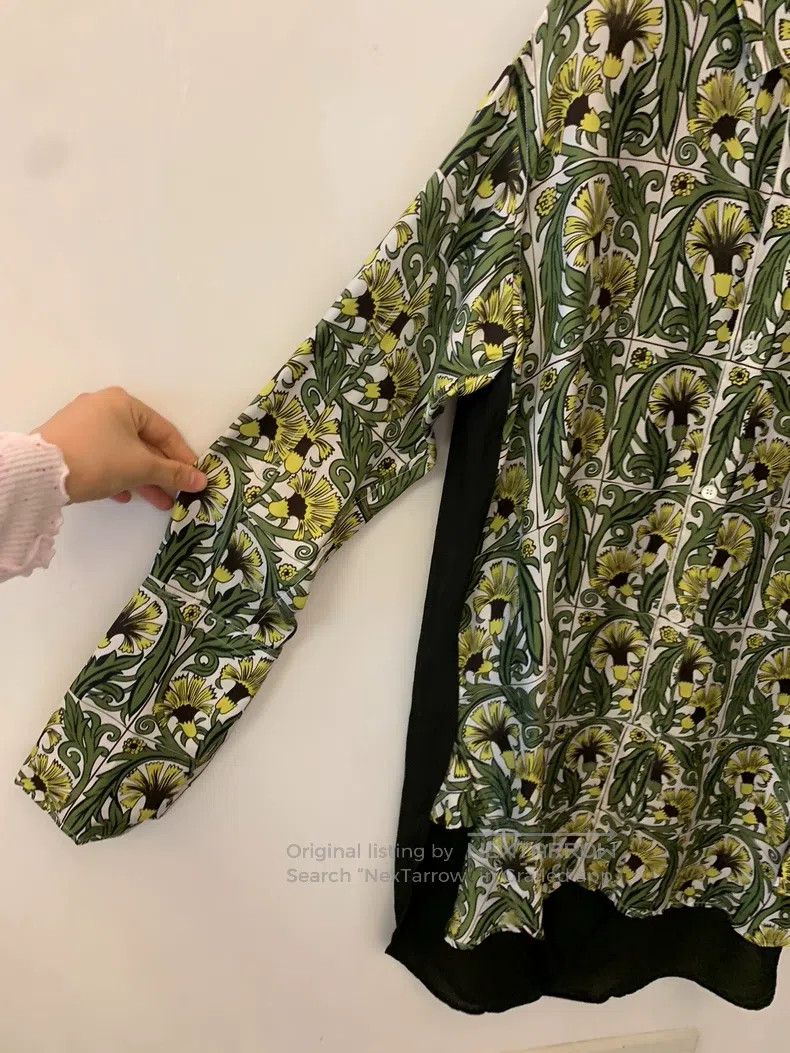 Loewe Loewe Long floral shirt, silk Size S / US 4 / IT 40 - 3 Thumbnail