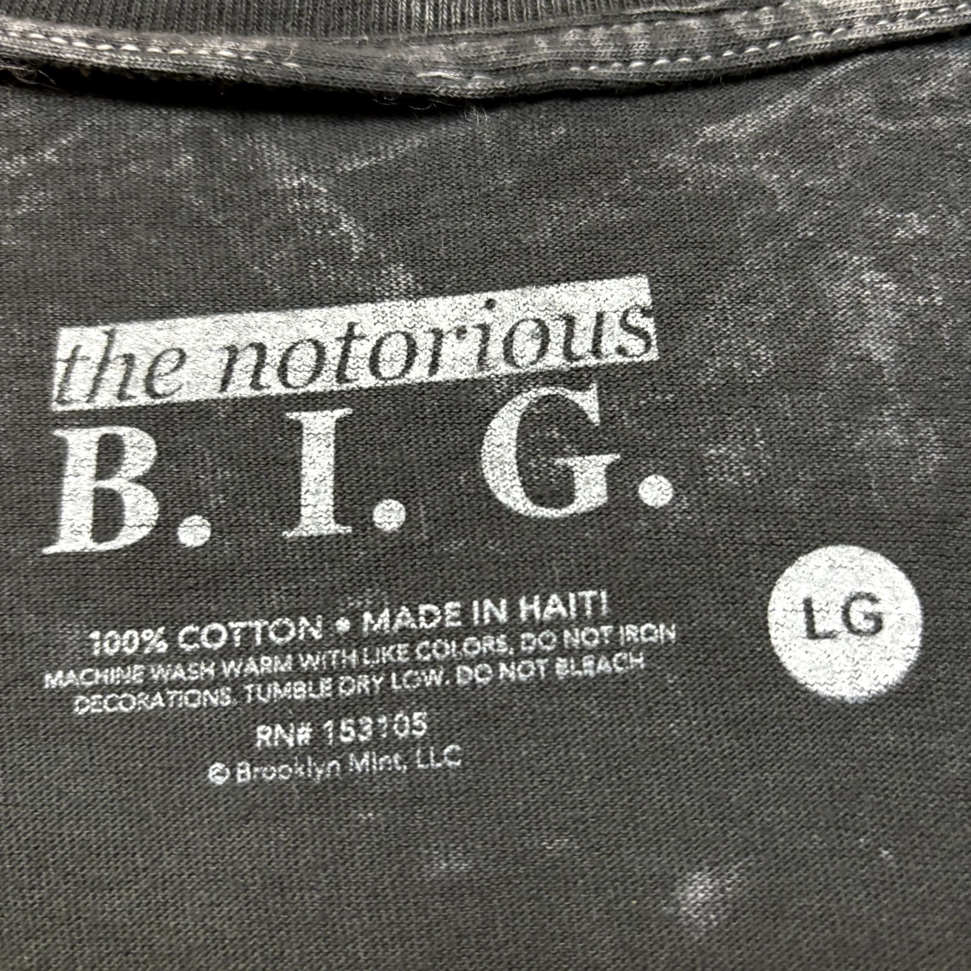 Rap Tees Biggie Smalls Ready to Die Baby Gimme the Loot Rap Tee L Size US L / EU 52-54 / 3 - 4 Thumbnail