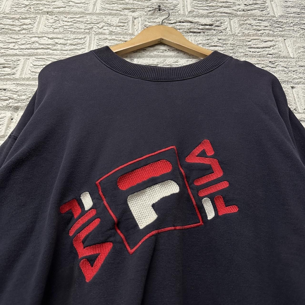 Fila × Vintage Y2K Fila Embroidered Sweatshirt Men’s XL Size US XL / EU 56 / 4 - 2 Thumbnail