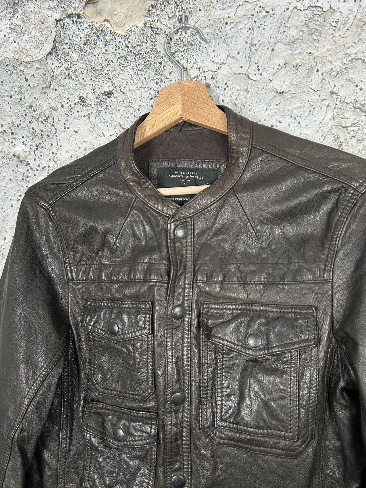 Allsaints Allsaints Brown Leather Jacket Avant Garde Grunge Punk Size US S / EU 44-46 / 1 - 3 Thumbnail