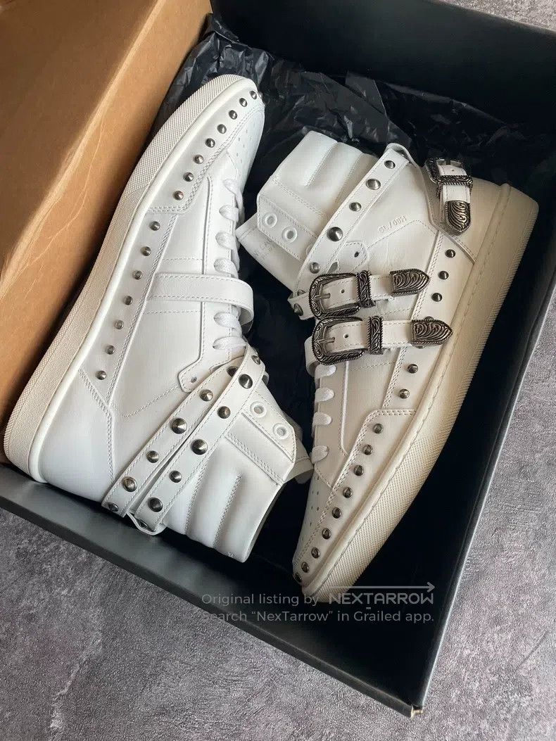 Saint Laurent Paris Saint Laurent Paris Carved stud flat shoes Size US 8 / EU 41 - 8 Thumbnail
