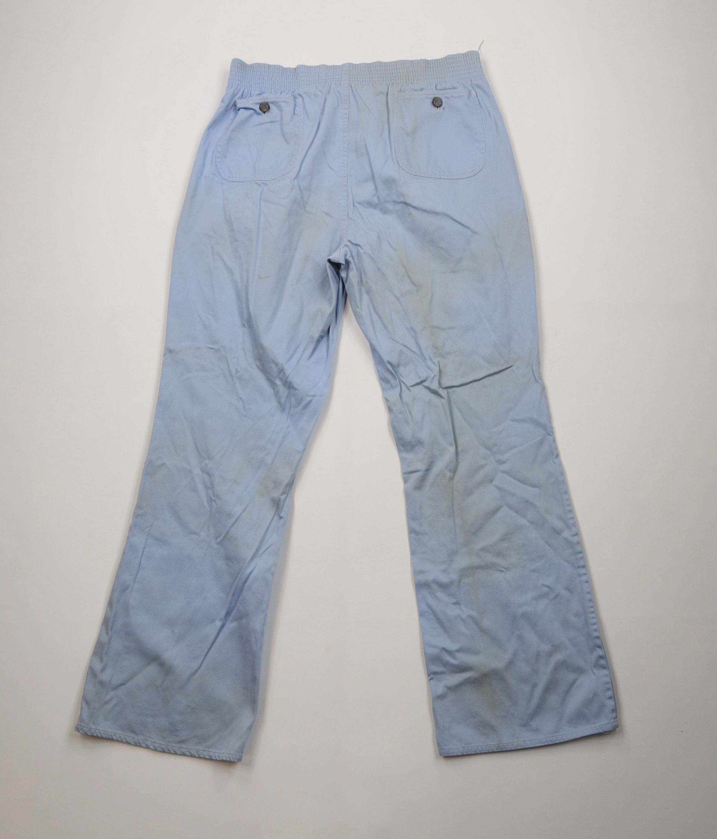 Vintage Vintage 70s Streetwear Bell Bottoms Pants Carolina Blue Size US 38 / EU 54 - 10 Thumbnail