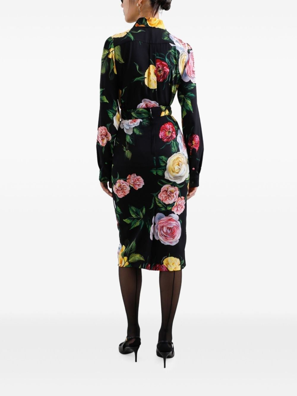 Dolce & Gabbana o1s22i1n0225 Silk Shirt in Multicolor Size M / US 6-8 / IT 42-44 - 3 Thumbnail