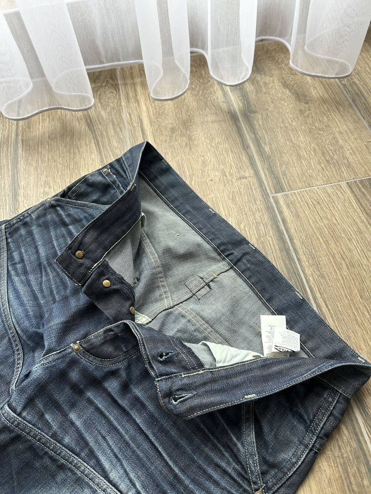 G-Star × Vintage Vintage G star Raw dark denim biker jeans 32/32 mens Size US 32 / EU 48 - 3 Thumbnail