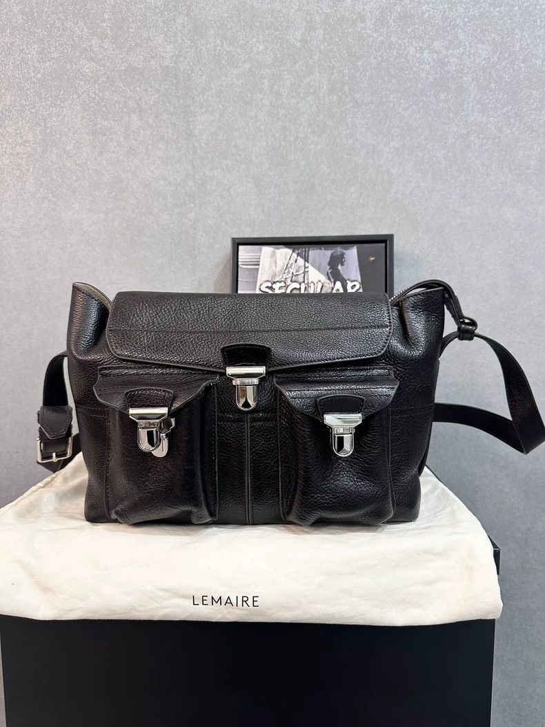 Lemaire Medium messenger bag dark brown Le Maire Cross Bod