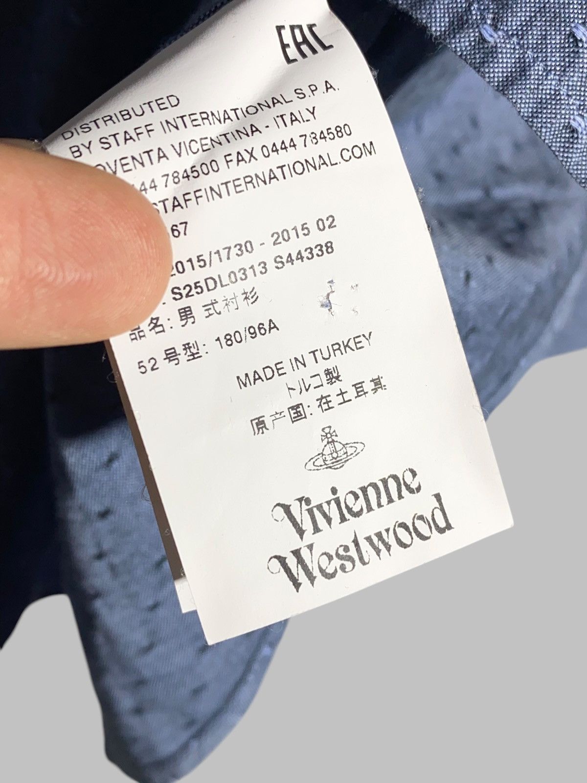 Vivienne Westwood Vivienne Westwood Denim Blue Long Sleeve Button Up Shirt Size US L / EU 52-54 / 3 - 21 Thumbnail