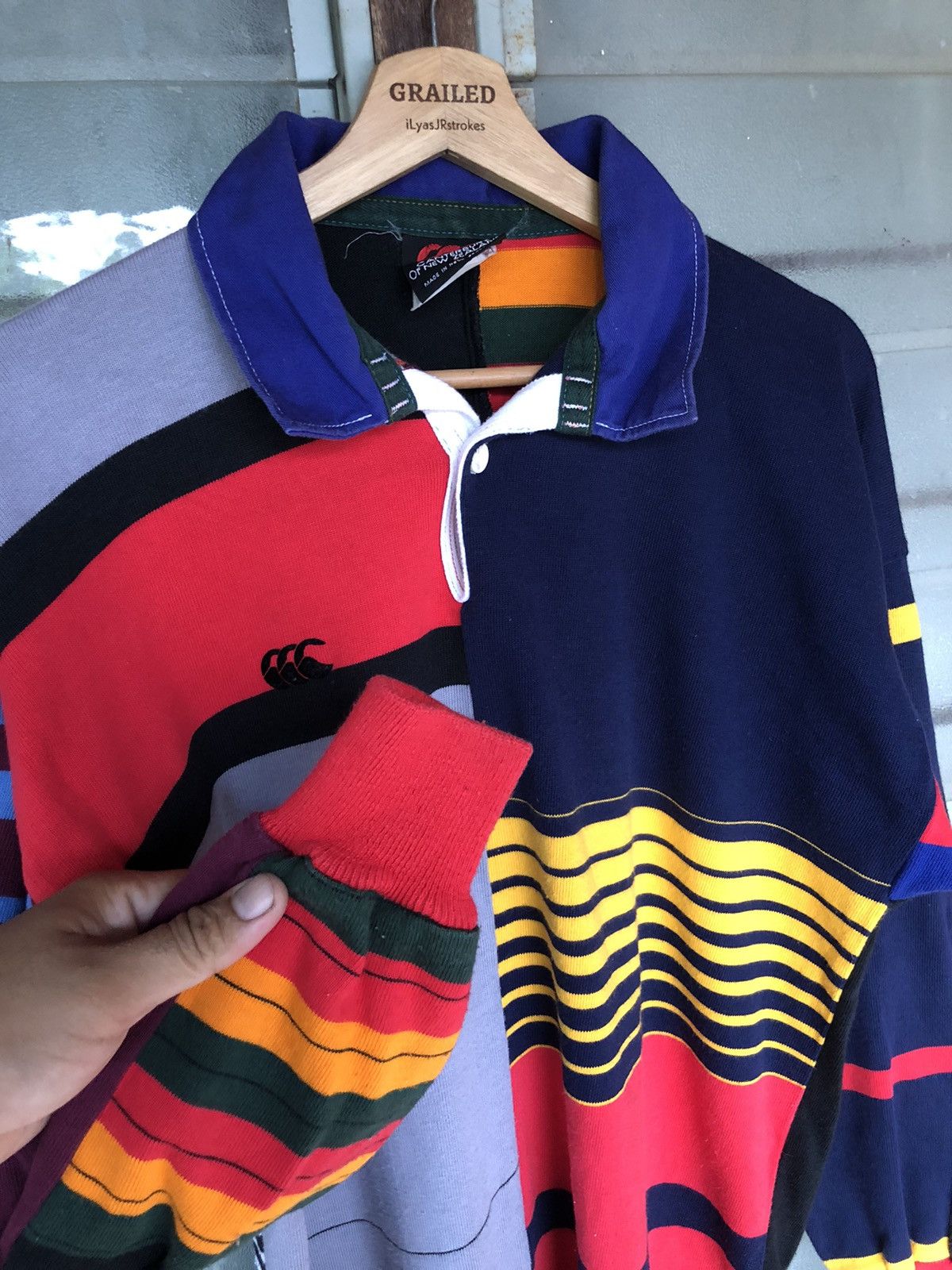 Vintage Canterbury Rugby Ugly Colour Long Sleeve