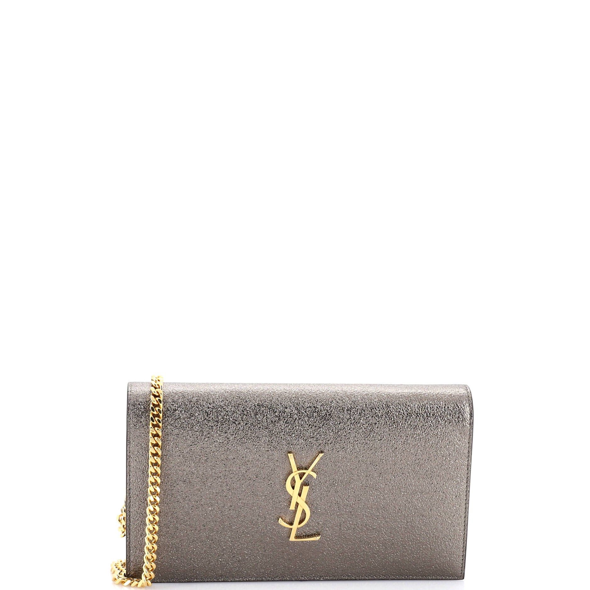Saint Laurent Paris Classic Monogram Wallet on Chain Size ONE SIZE - 1 Thumbnail