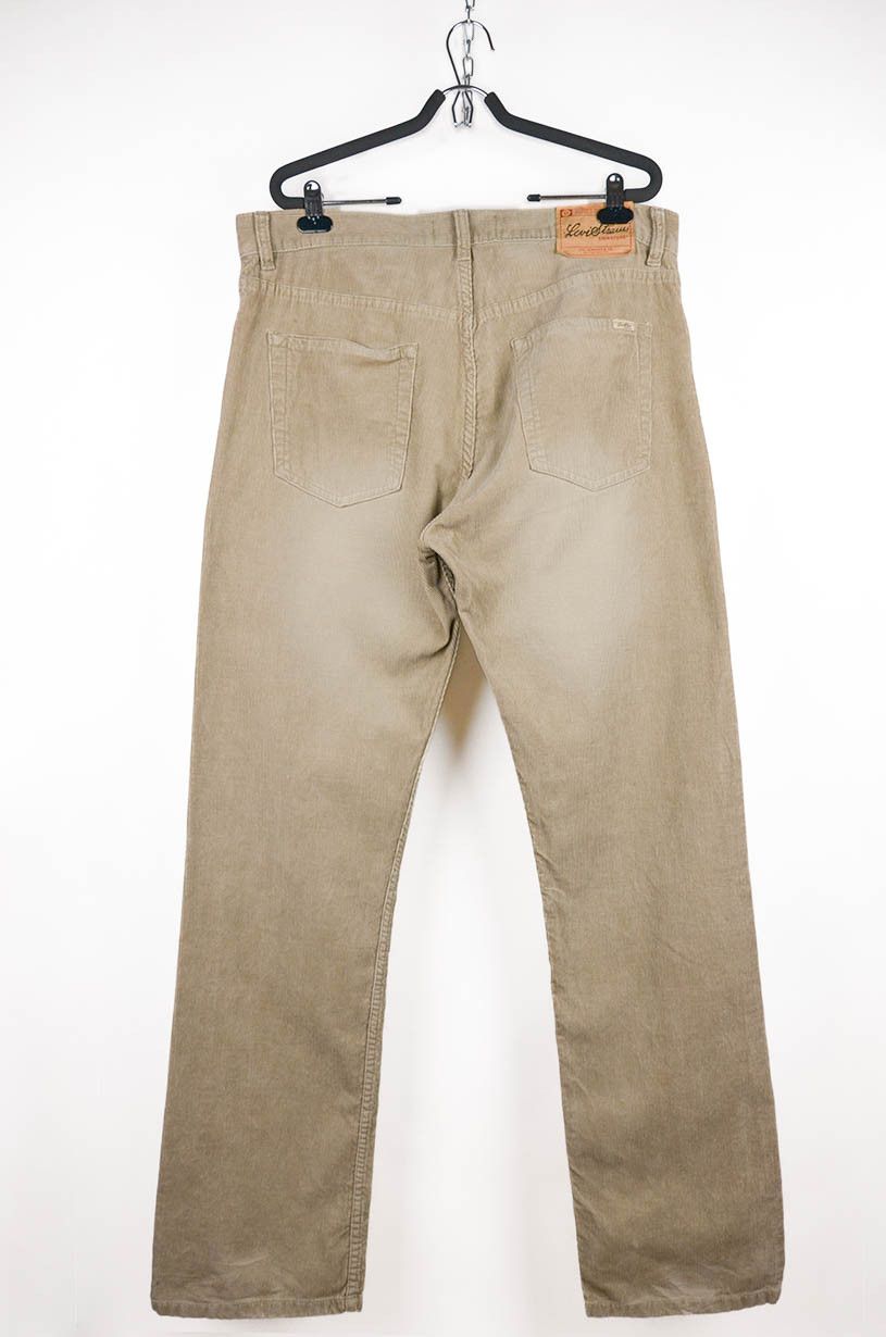 Levi's Levi’s Signature Beige Corduroy Pants – Straight Fit 33x34 Size US 33 - 2 Thumbnail