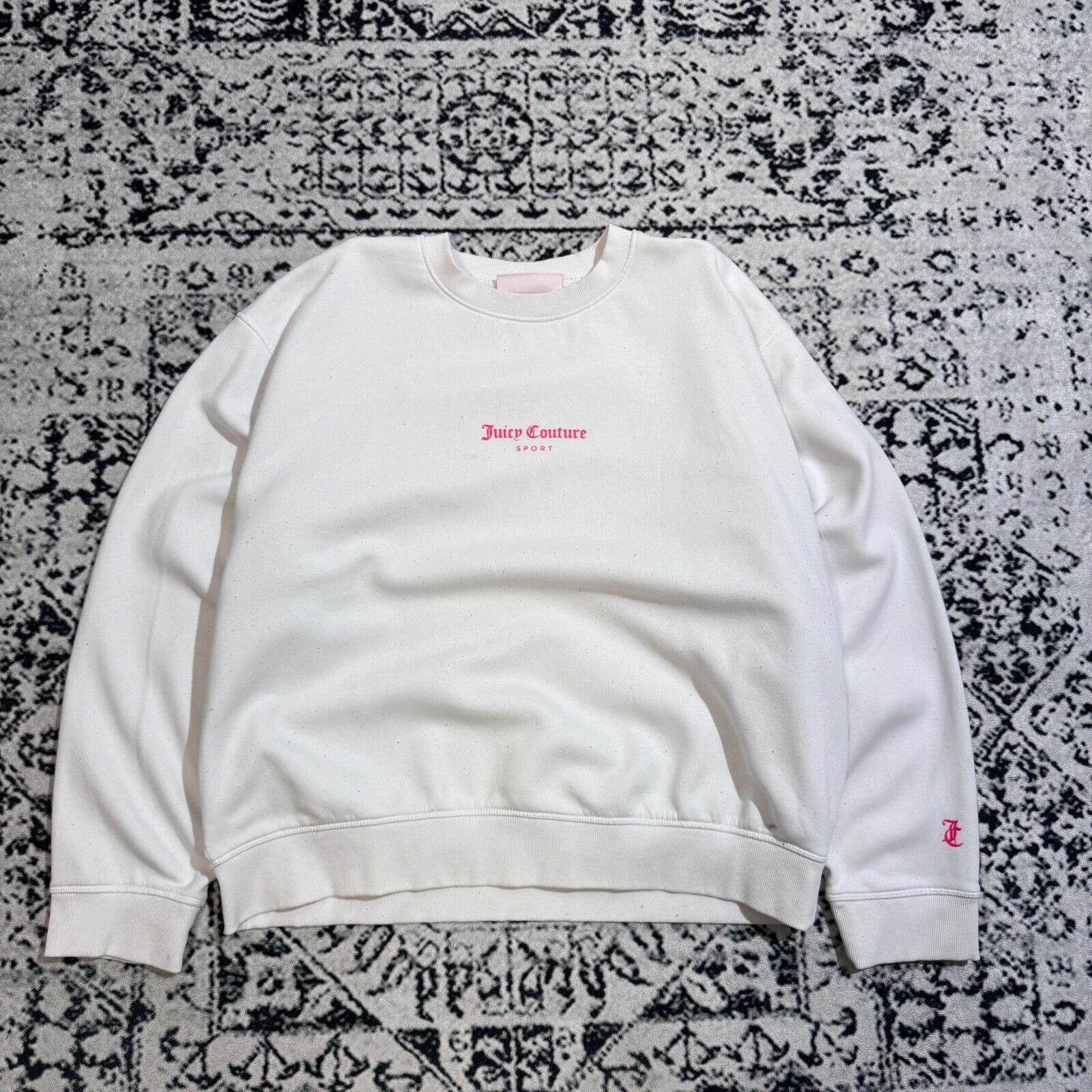 Juicy Couture × Vintage Juice Couture Unisex White Cotton Crewneck Size XXXL Y2K 90S Size US XXL / EU 58 / 5 - 1 Thumbnail