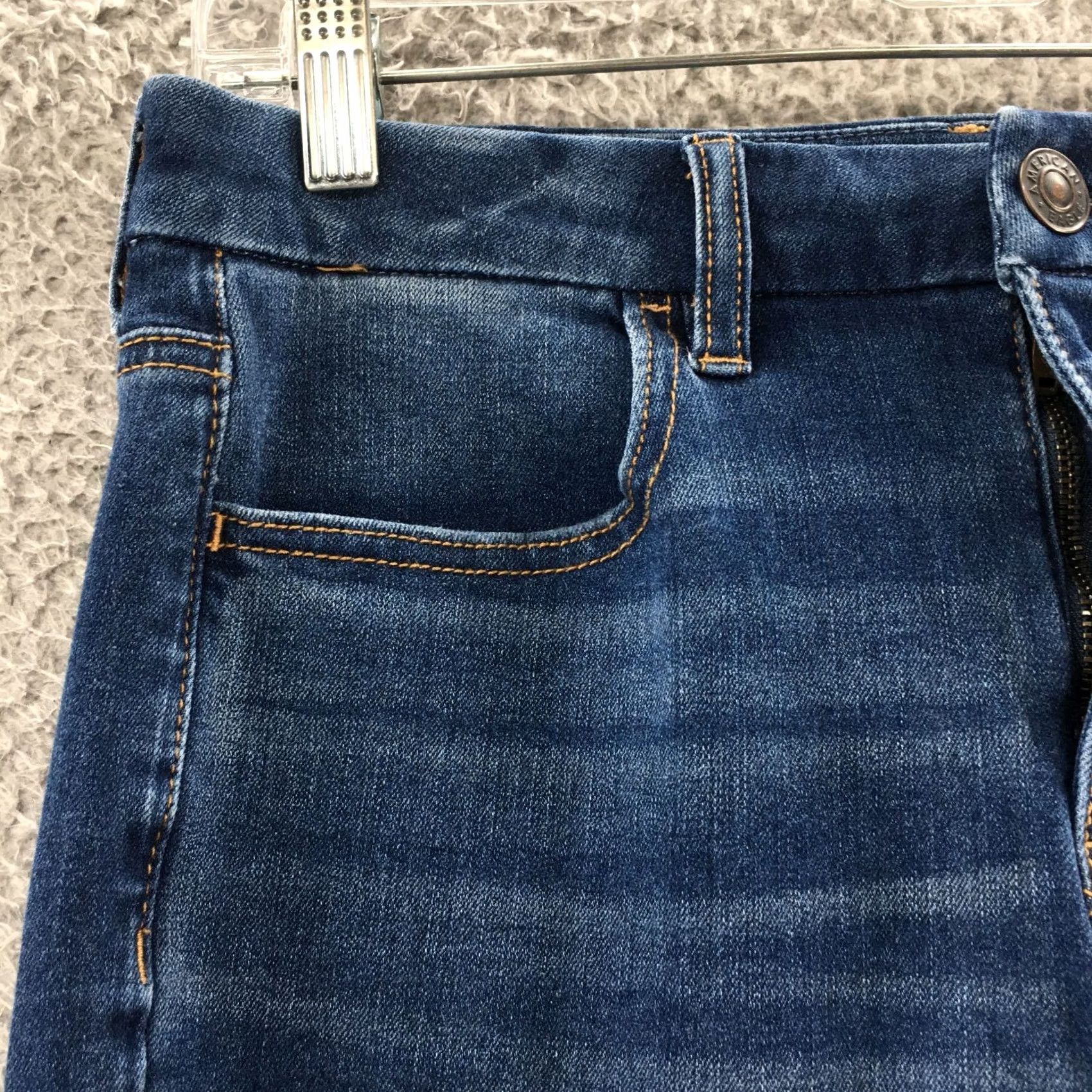 American Eagle Outfitters American Eagle Outfitters Jeans Womens 8 Regular Blue Denim Jegging Pockets Distressed Vintage No Size 30" / US 8 / IT 44 - 4 Thumbnail
