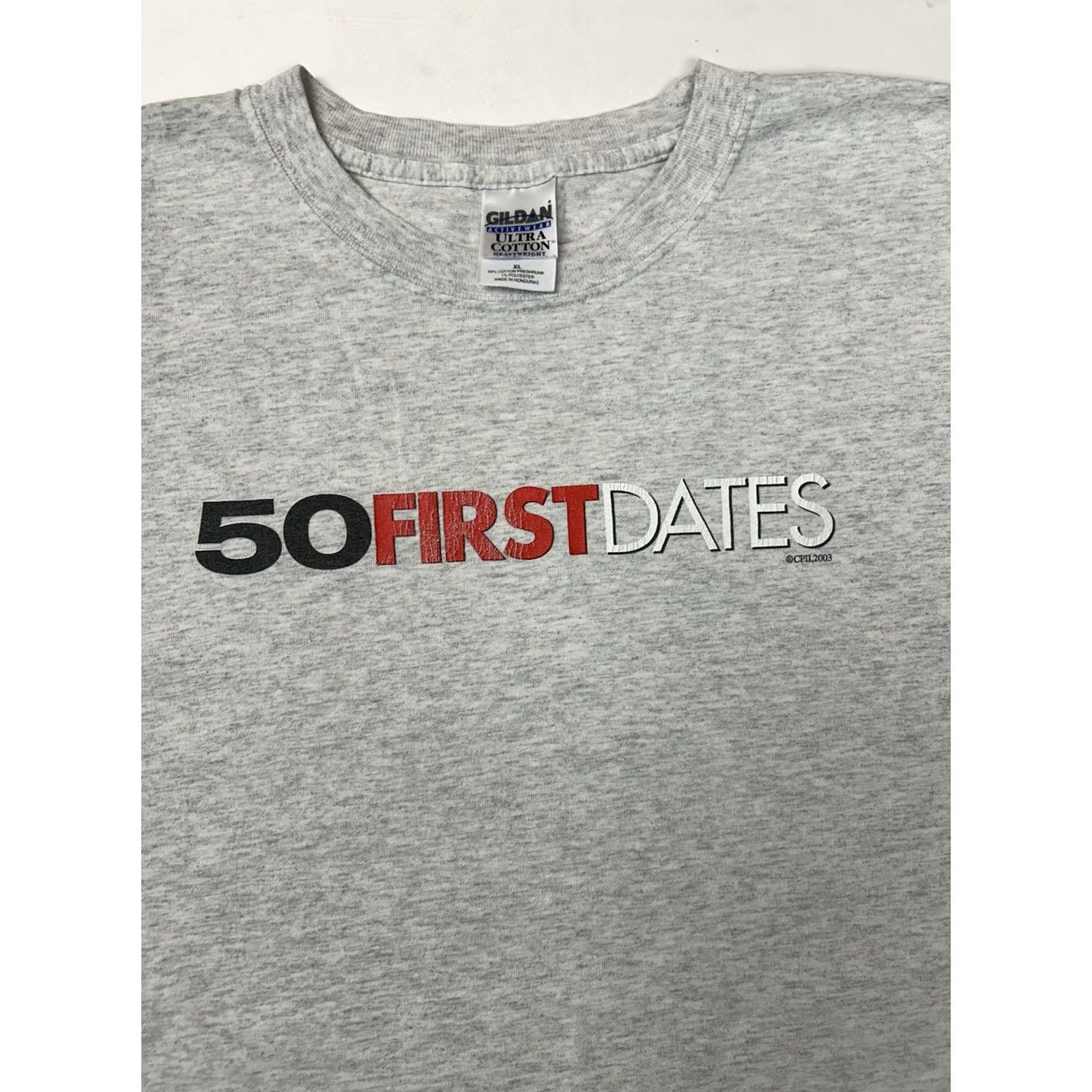 Vintage VINTAGE Adam Sandler 50 First Dates Tee Shirt Gray XL Movie Promo 2003 Short Sleeve Crew Neck Men 24x30.25 Inches Comfort Graphic Print Size US XL / EU 56 / 4 - 3 Thumbnail