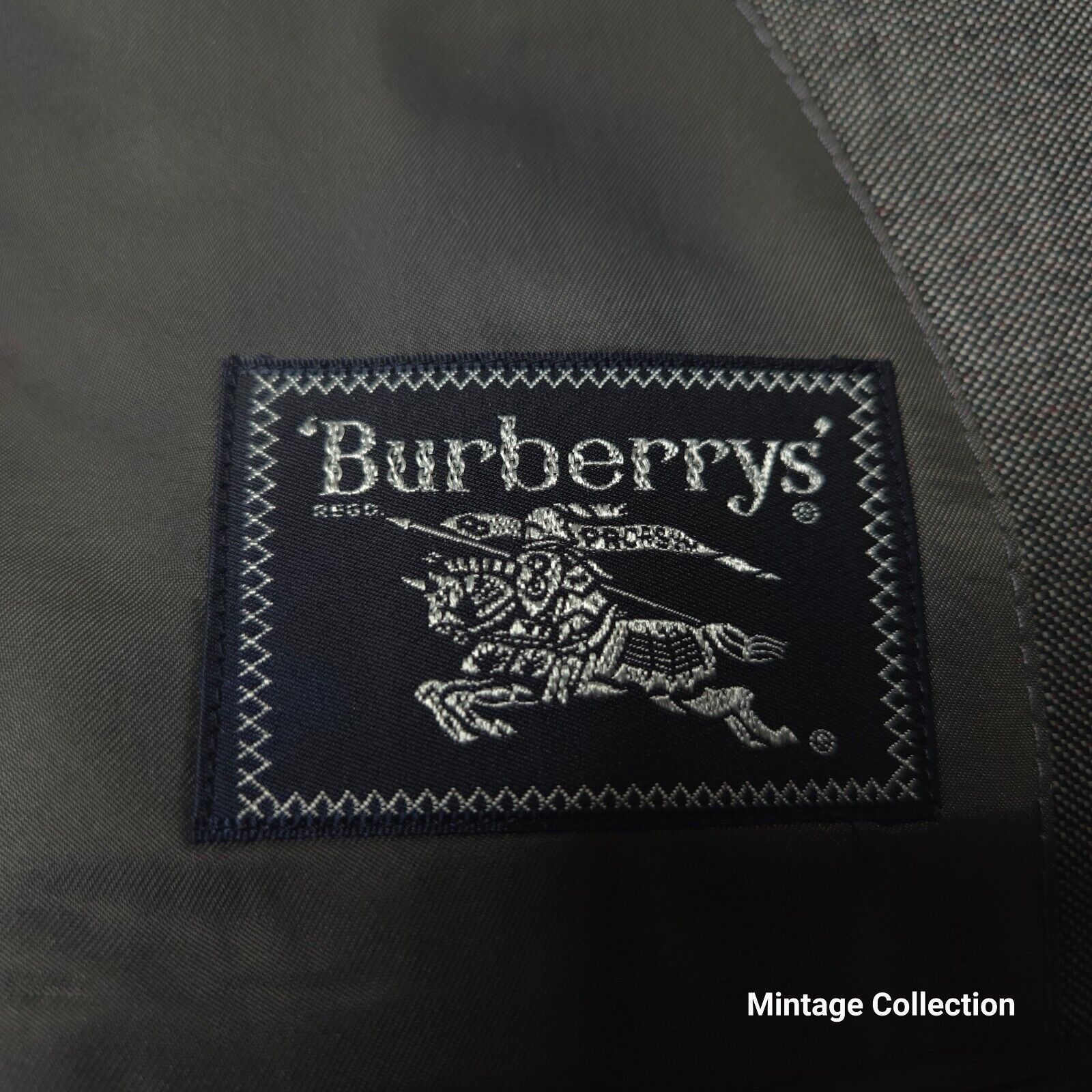 Burberry VINTAGE BURBERRYS TAILORED IN JAPAN 100% WOOL GRAY COAT 40T Size 40L - 9 Thumbnail