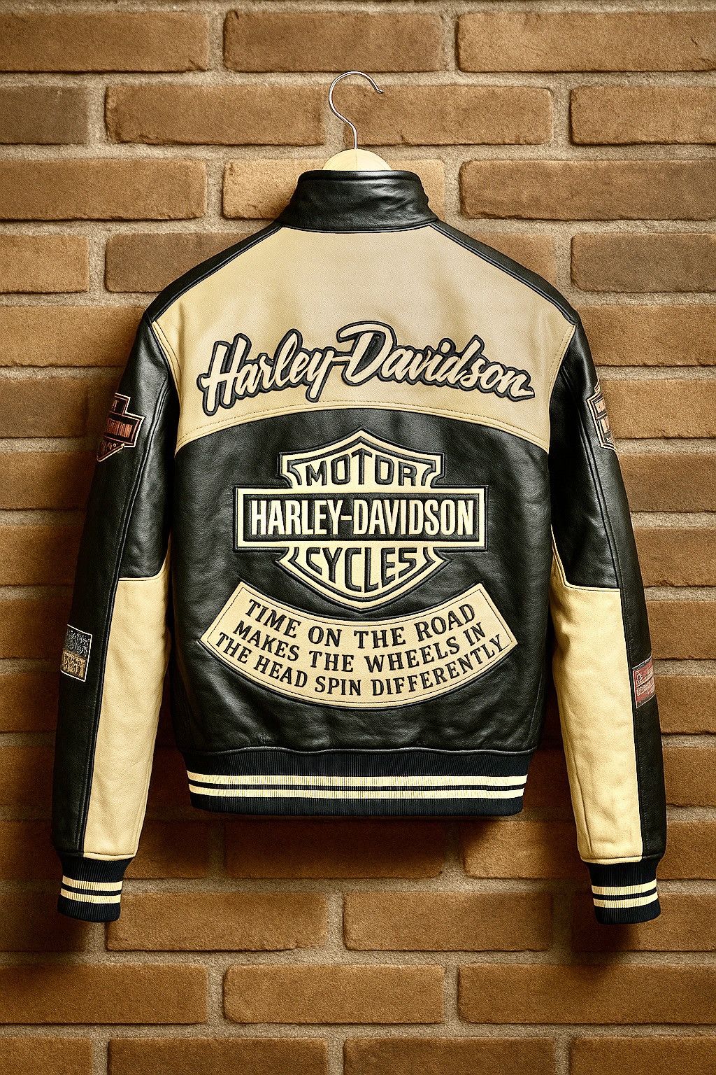 Harley Davidson HARLEY DAVIDSON VINTAGE LEATHER JACKET Size US M / EU 48-50 / 2 - 1 Thumbnail