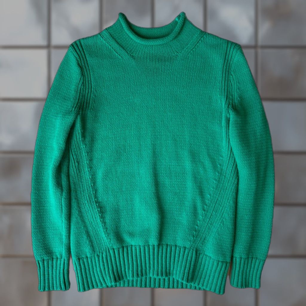 J.Crew J Crew Rollneck Sweater Women's XS Green Oarsman Minimalist Cotton Pullover Size XS / US 0-2 / IT 36-38 - 1 Thumbnail