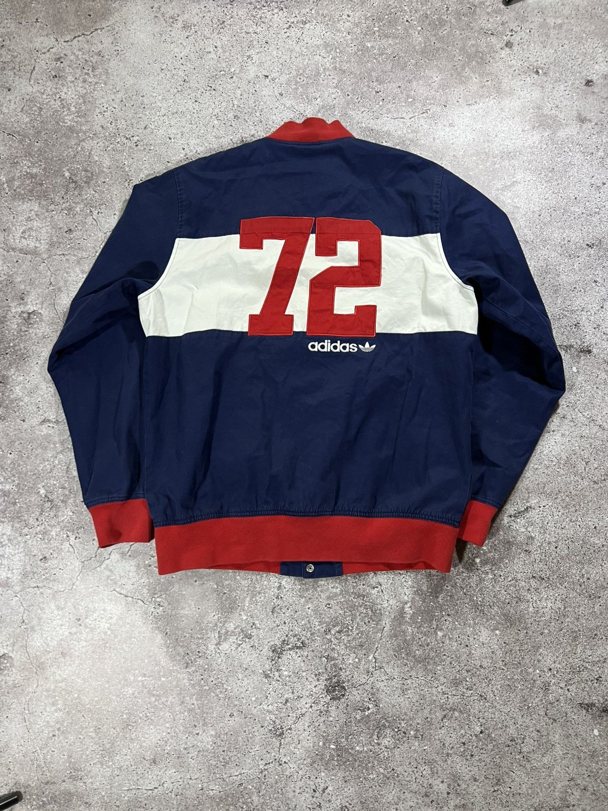 Adidas Vintage Adidas Varsity Bomber Jacket Size US L / EU 52-54 / 3 - 3 Thumbnail