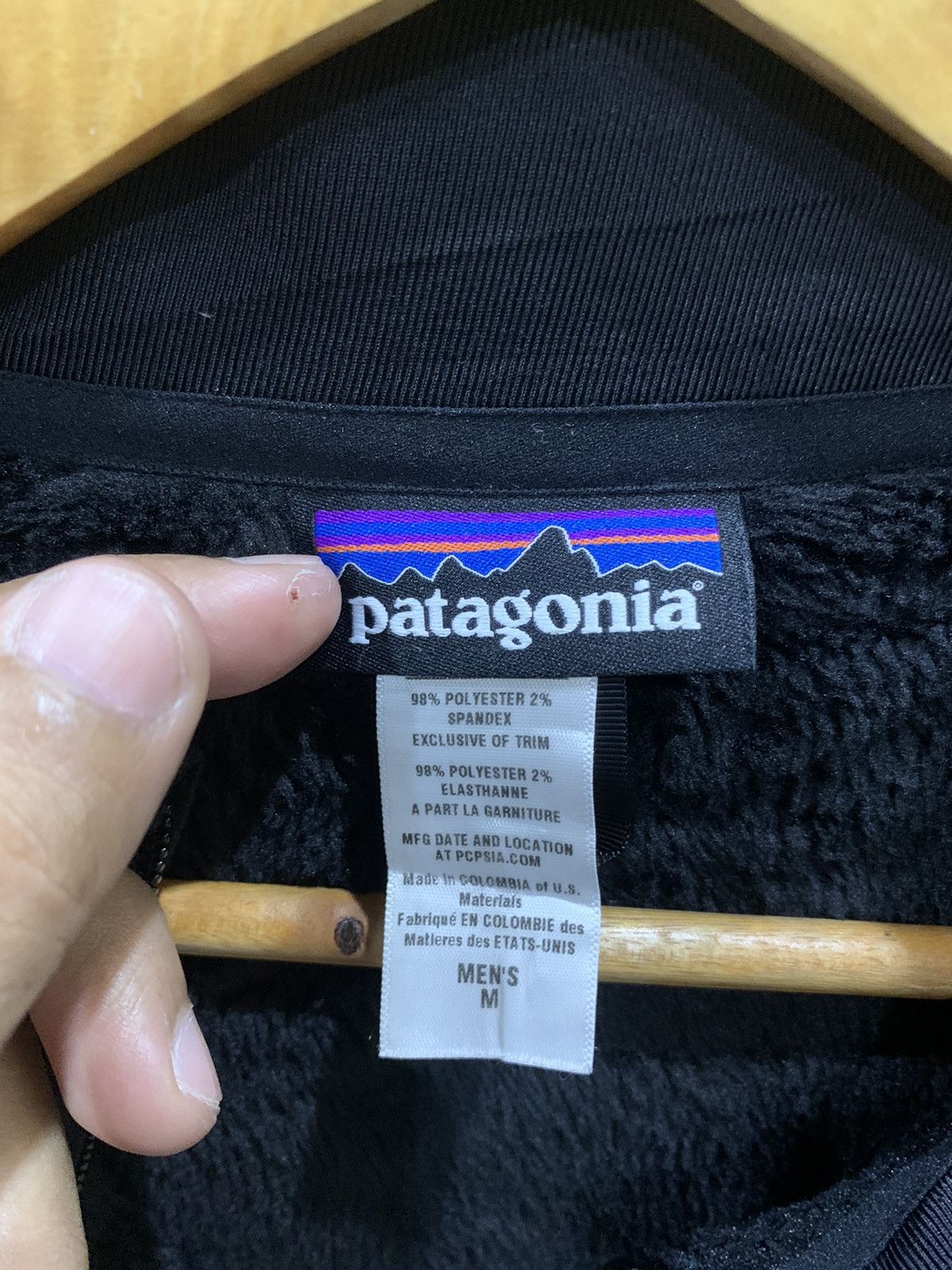 Patagonia × Polartec × Vintage Patagonia Polartec Black Fleece Jacket Size US M / EU 48-50 / 2 - 6 Thumbnail
