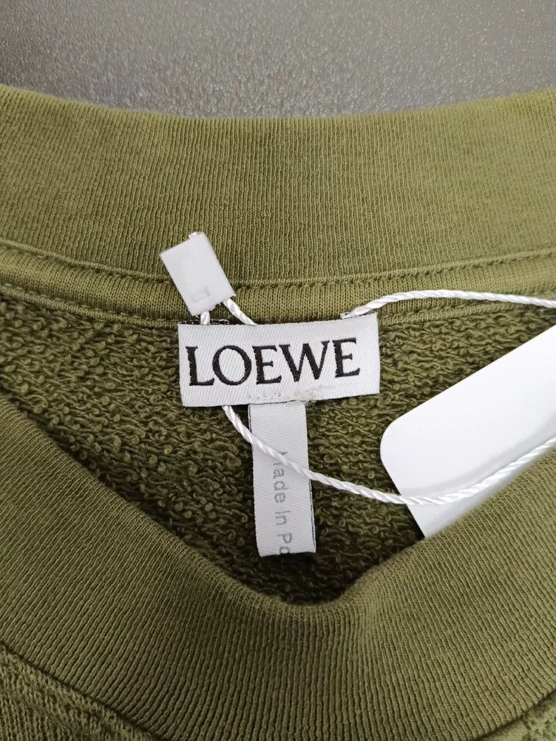 Loewe LOEWE Classic logo round neck sweater green Size XS / US 0-2 / IT 36-38 - 4 Thumbnail