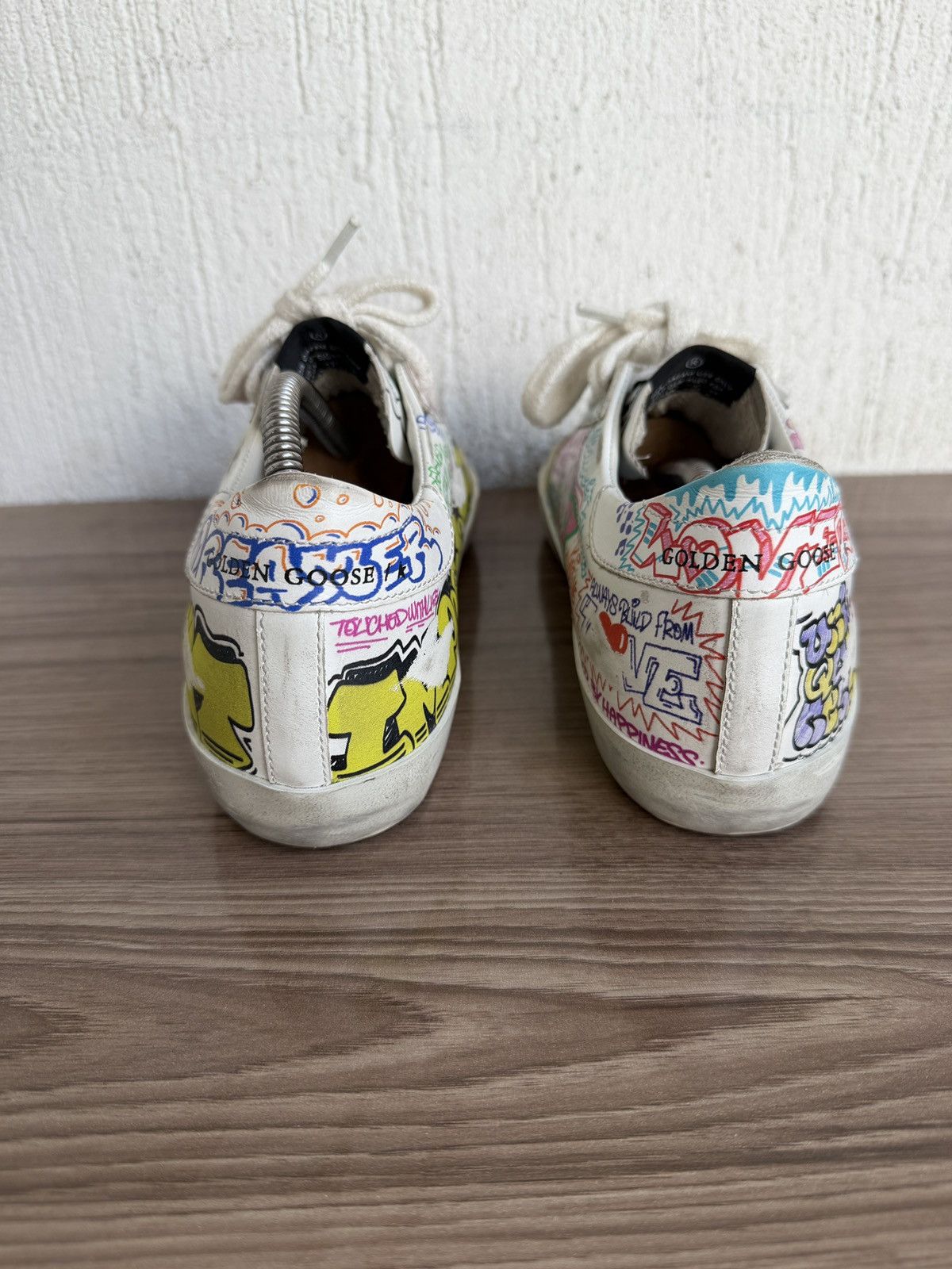 Golden Goose graffiti superstar Gats trainer Size US 8 / IT 38 - 16 Thumbnail