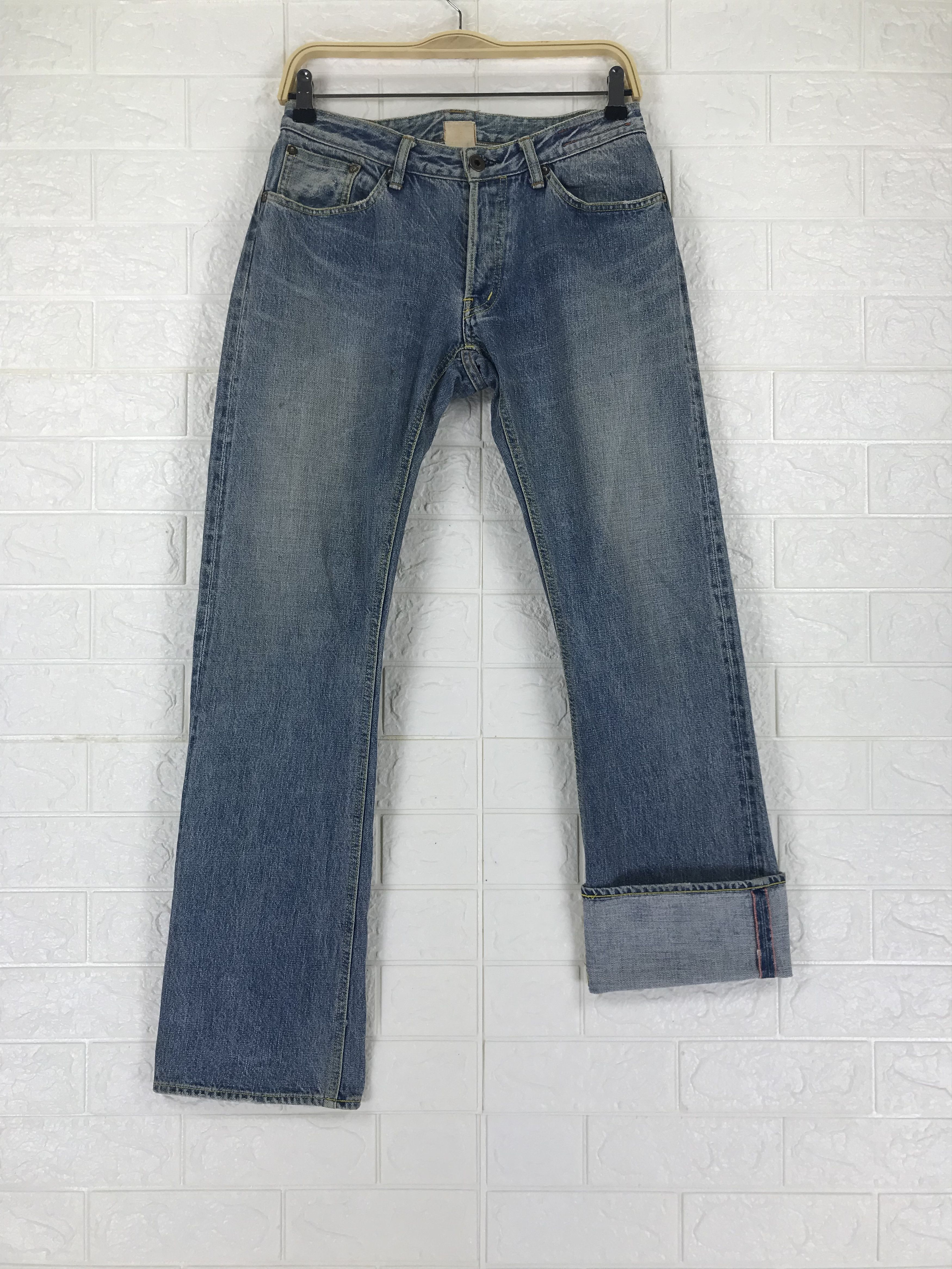 Hiroshi Kato Vintage Kato By Hiroshi Kato Selvedge Jeans Red Line Denim Size US 29 - 1 Thumbnail