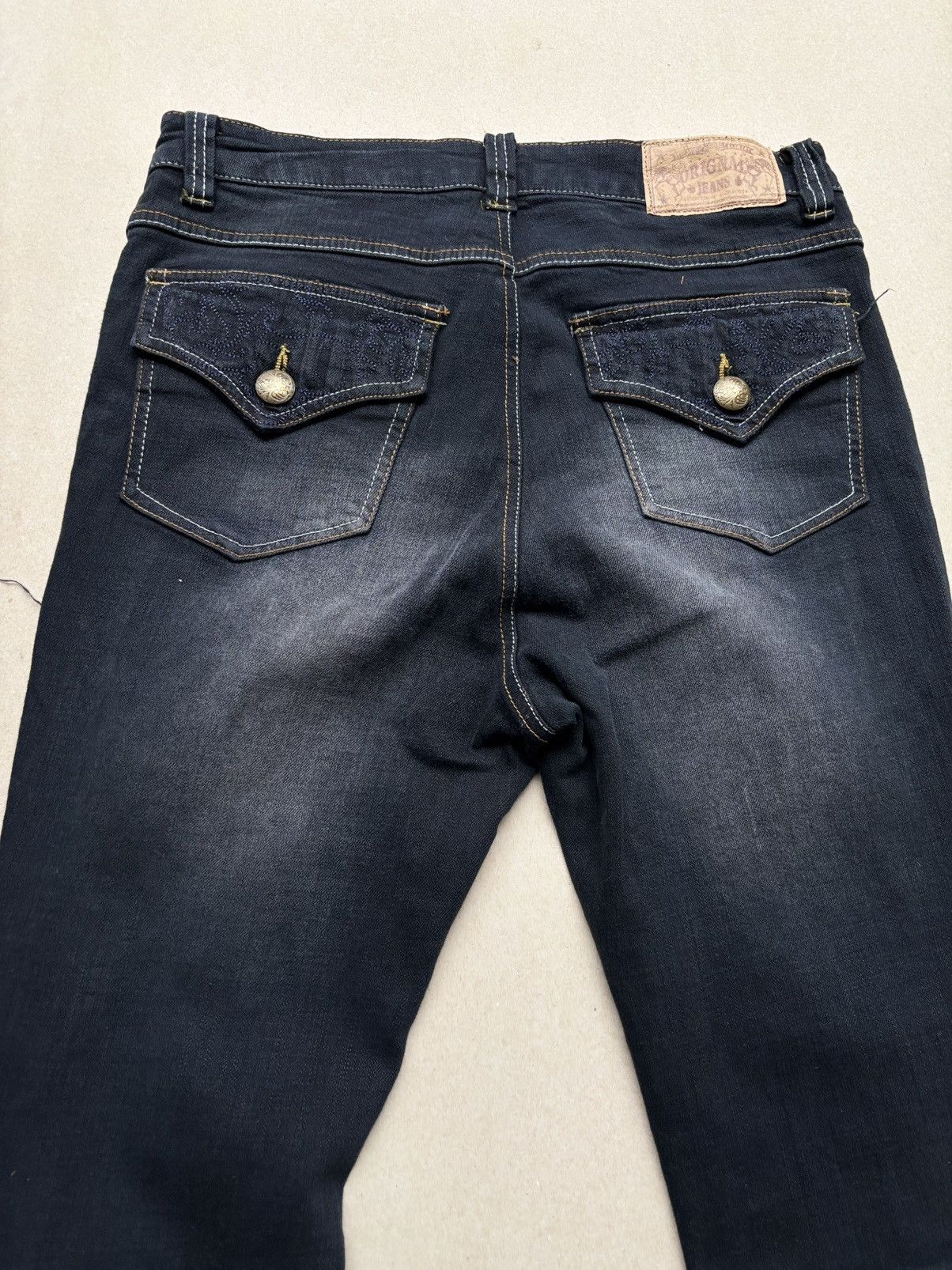 Japanese Brand TVS lace-up flare jeans Size US 29 - 6 Thumbnail