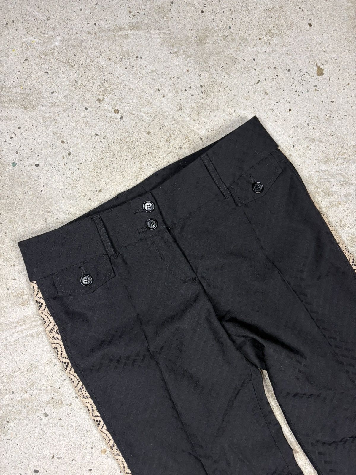 Dolce & Gabbana Dolce & Gabbana Black Casual Pants Lace Trims Stripe Size 30" / US 8 / IT 44 - 5 Thumbnail