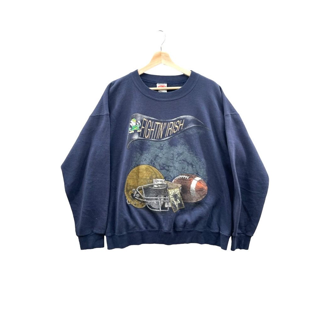 Nutmeg × Vintage 1990's Notre Dame University College Graphic Crewneck Size US M / EU 48-50 / 2 - 1 Thumbnail