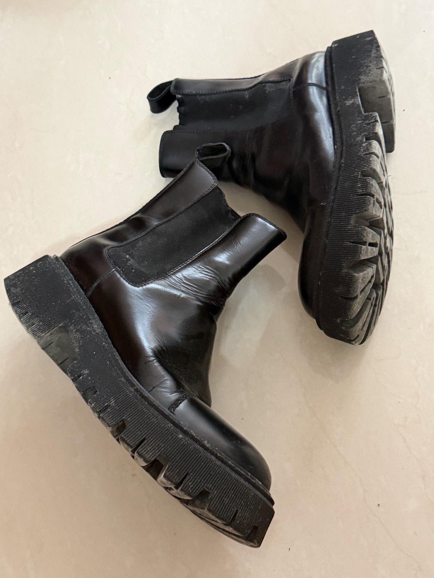 Balenciaga Balenciaga Tractor Black Platform Boots Size US 10 / EU 43 - 3 Thumbnail