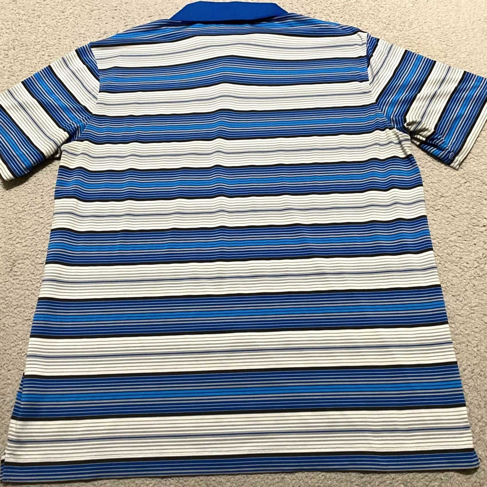 Nike Nike Golf Polo Shirt XL Mens Multicolor Striped Short Sleeve Dri-Fit Tour Performance Size US XL / EU 56 / 4 - 2 Thumbnail