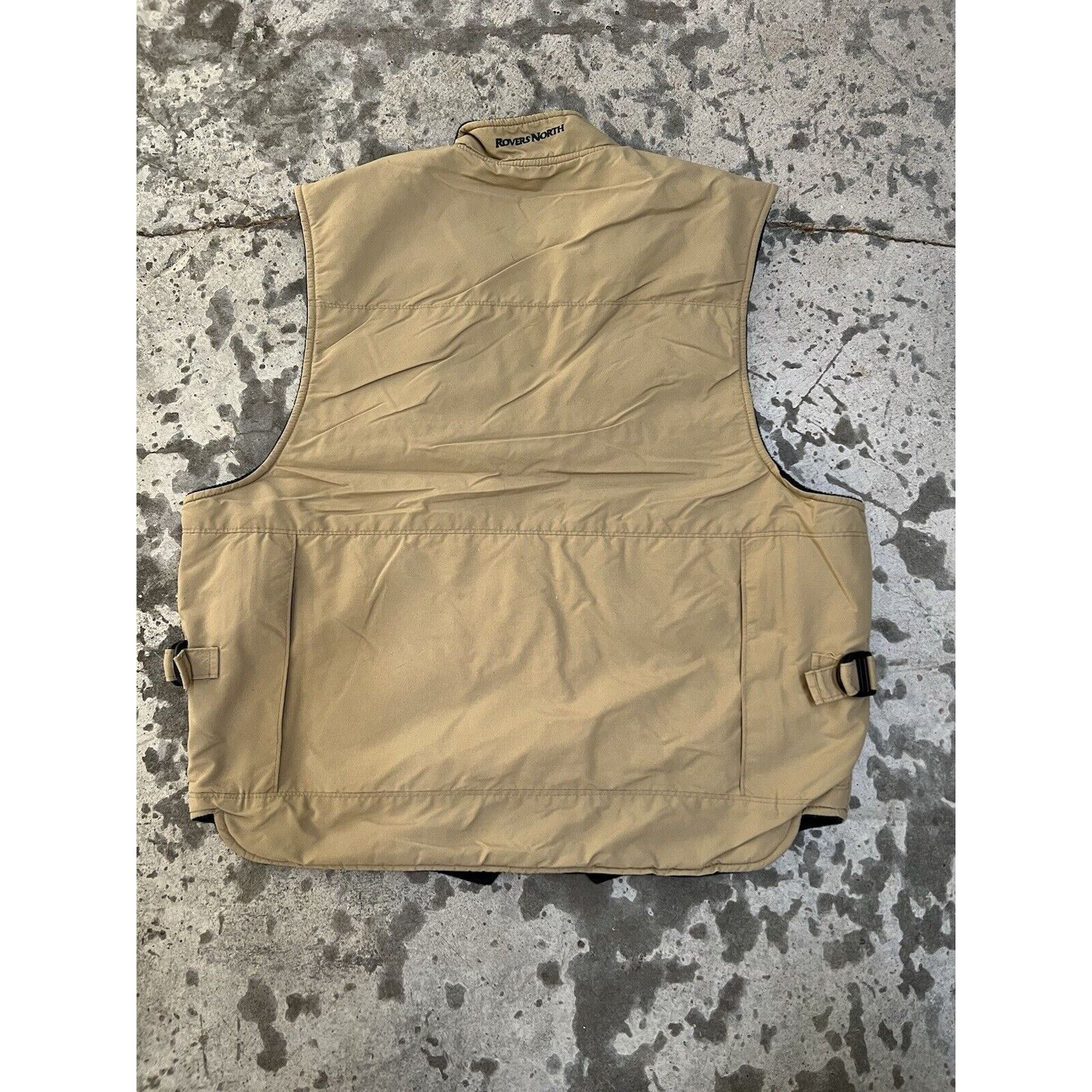 Vintage Land Rover Gilet Mens Medium Tan Fleece Lined Utility Vest Size US M / EU 48-50 / 2 - 2 Thumbnail
