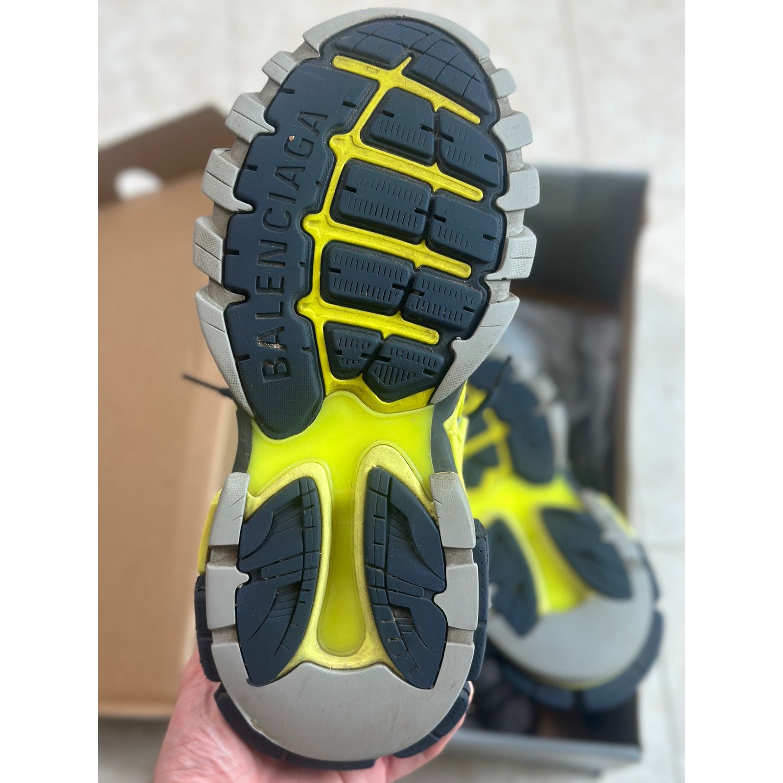 Balenciaga Size 9 - Balenciaga Track 2.0 “Yellow Grey” Sneakers OG ALL Size US 9 / EU 42 - 5 Thumbnail