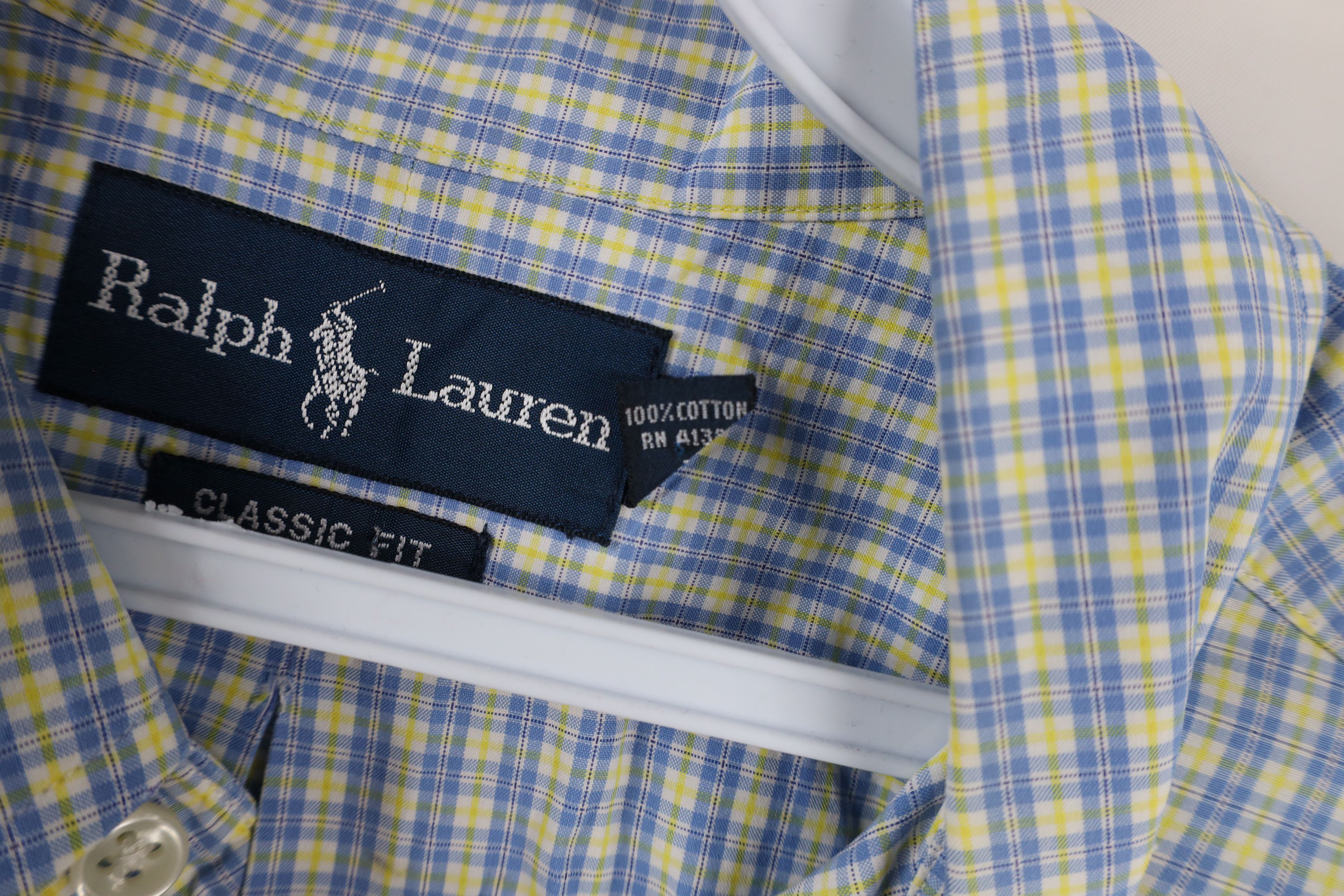 Polo Ralph Lauren Vintage 90s Ralph Lauren Fit Short Sleeve Button Down Shirt Size US XL / EU 56 / 4 - 7 Thumbnail
