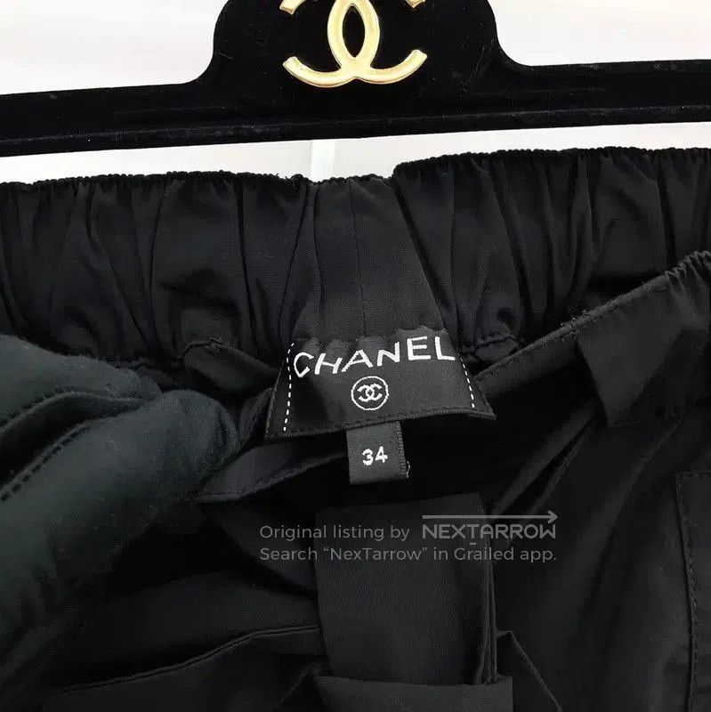 Chanel Chanel Black Cotton Blend Women's Shorts . Size 23" - 6 Thumbnail