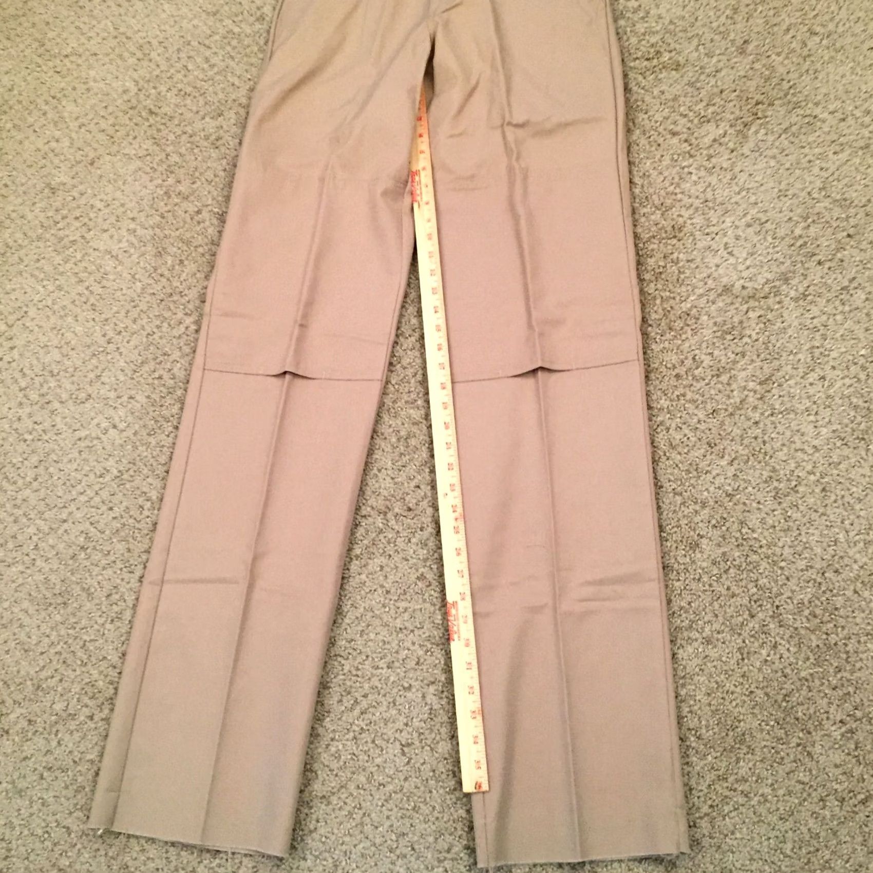 Dickies Dickies Pants Mens 30 Beige Flat Front Chino Straight Leg Workwear Regular Inseam 38in Size 30 Pants Mens Beige Dickies Unfinished Hem New Size US 30 / EU 46 - 4 Thumbnail