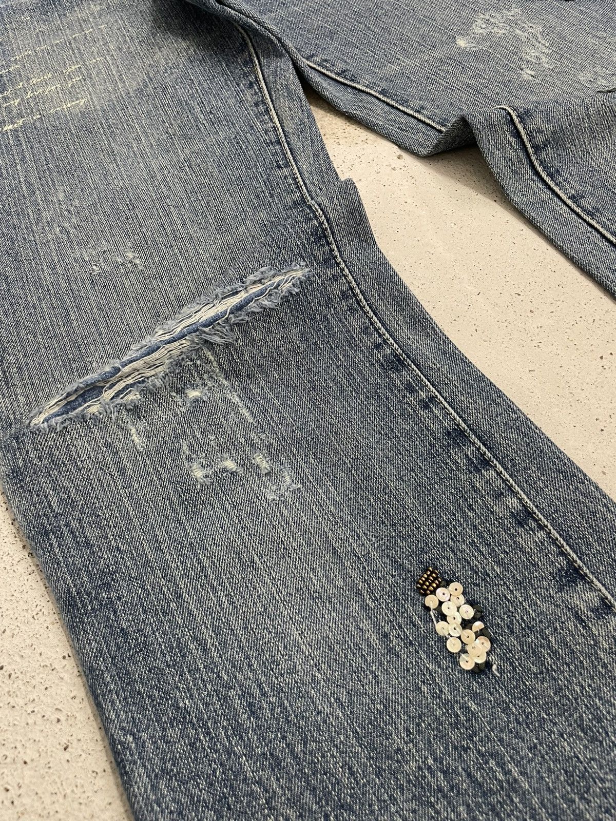 Designer Doll Jeans Creative Custom Soft Style Unisex Size US 30 / EU 46 - 9 Thumbnail