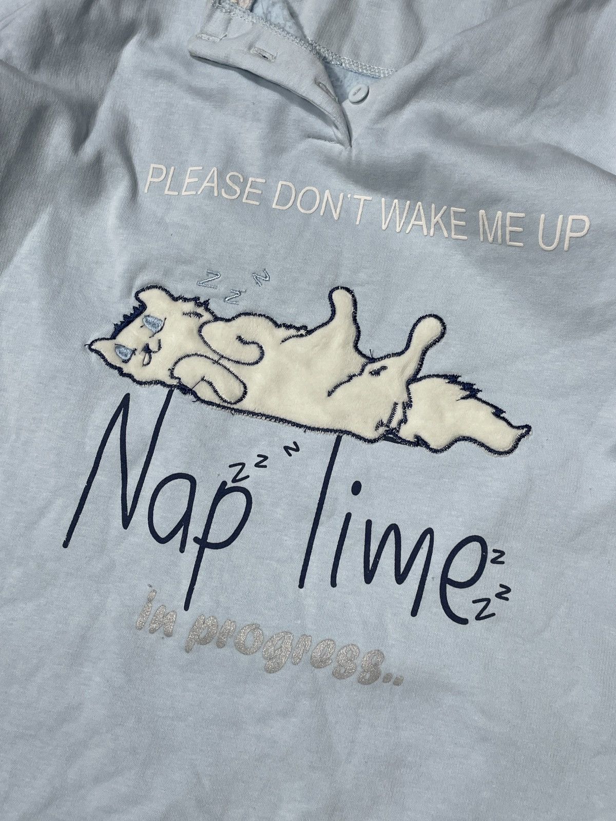 Vintage 🔥RARE🔥Cat Nap Time Vintage Y2K Sweatshirt Crewneck 90s Size L / US 10 / IT 46 - 2 Thumbnail